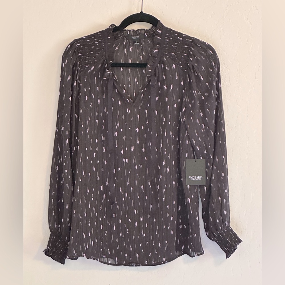 Simply Vera Wang Long Sleeve Blouse